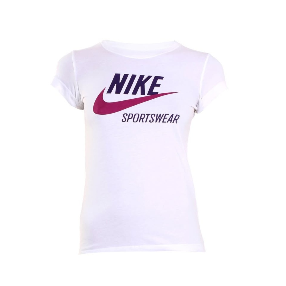 T-Shirt Women's White EUC Graphic Logo